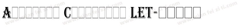 Algerian Condensed LET字体转换